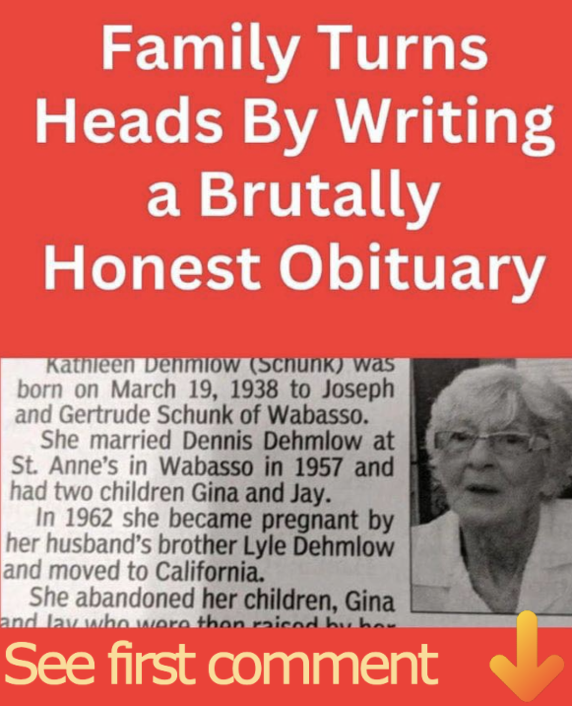 They Tore Mom Down When Writing Her Obituary