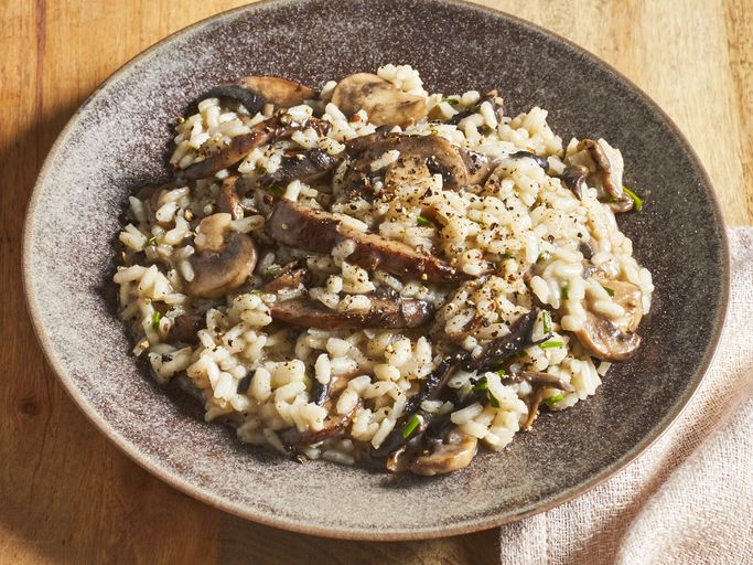 Low Fat Mushroom Risotto