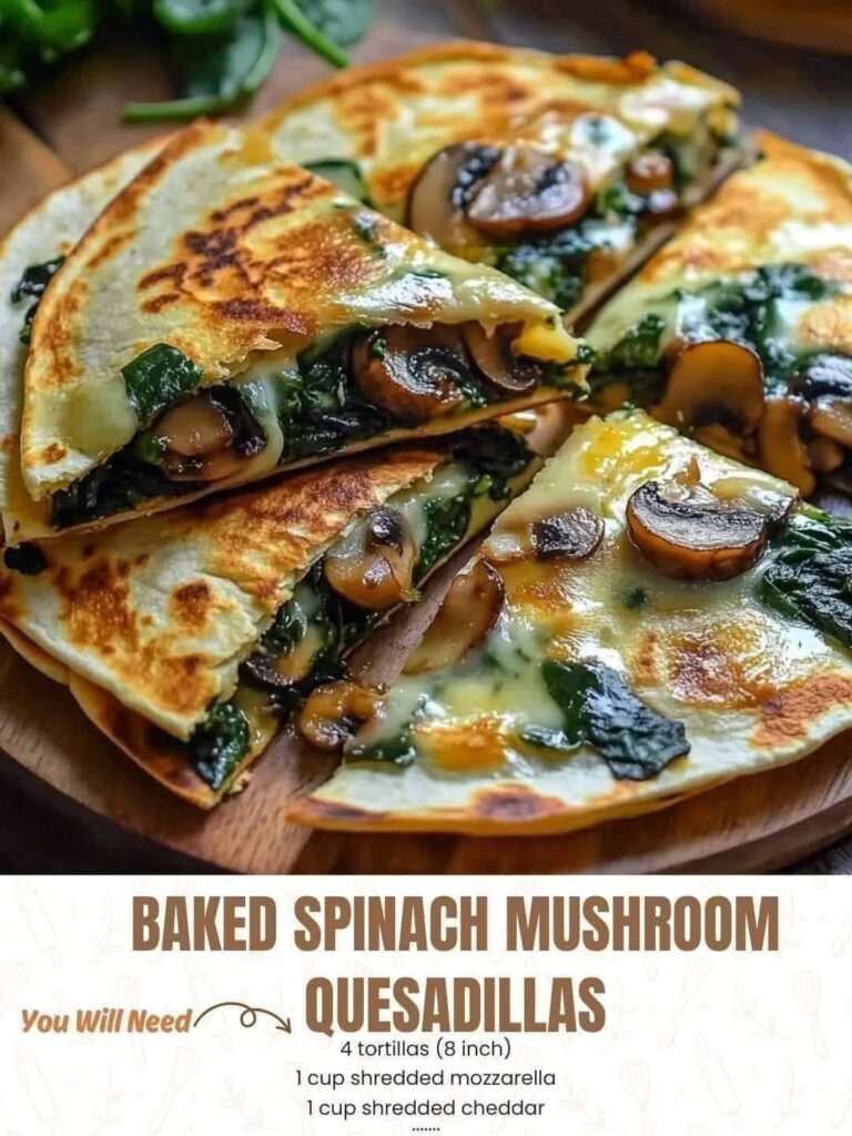 Baked_Spinach_Mushroom_Quesadillas