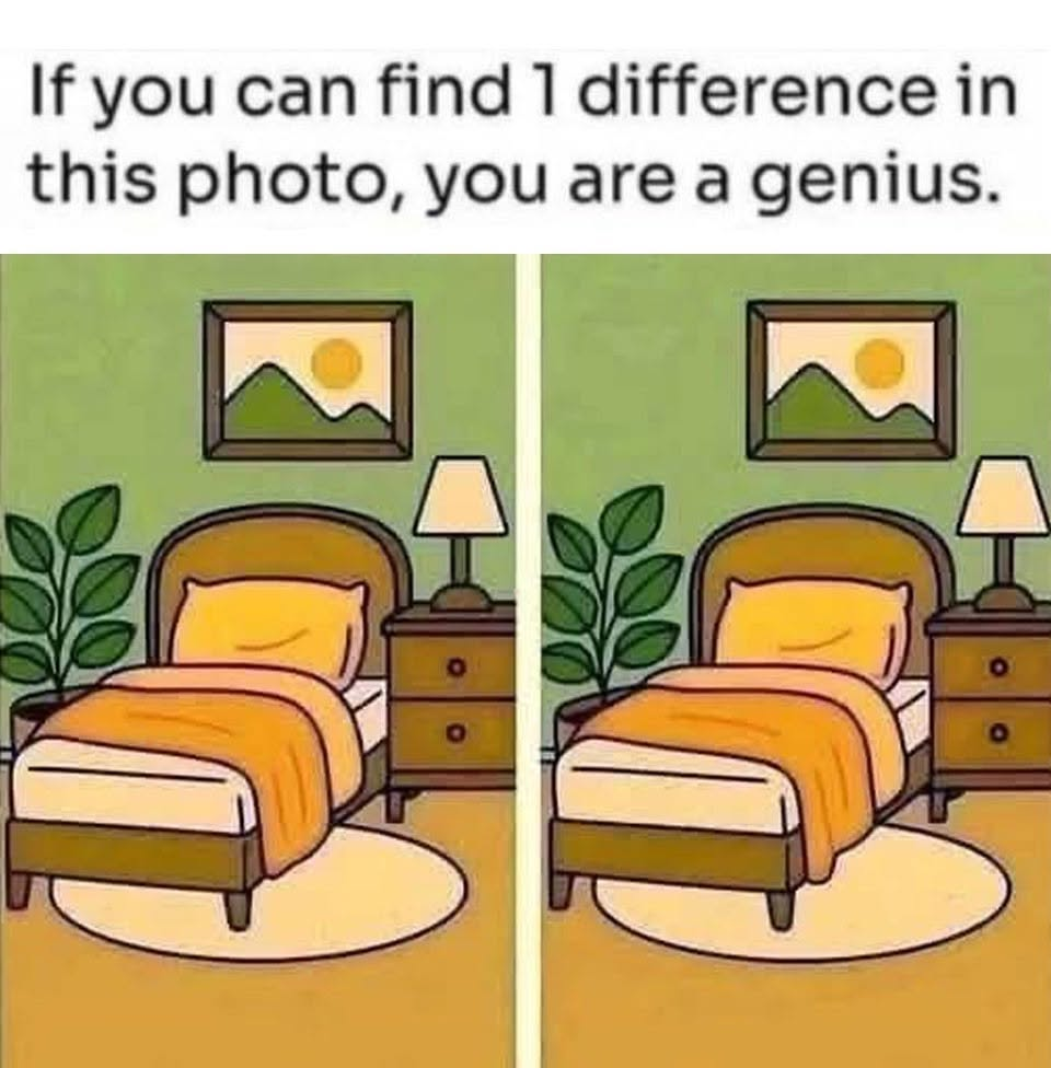 The Cozy Bedroom: Find 1 Difference. The Cozy Bedroom: Find 1 Difference.