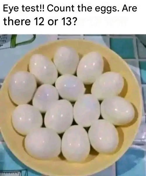 Check Your Eyesight: Can You Count All the Eggs? Check Your Eyesight: Can You Count All the Eggs?